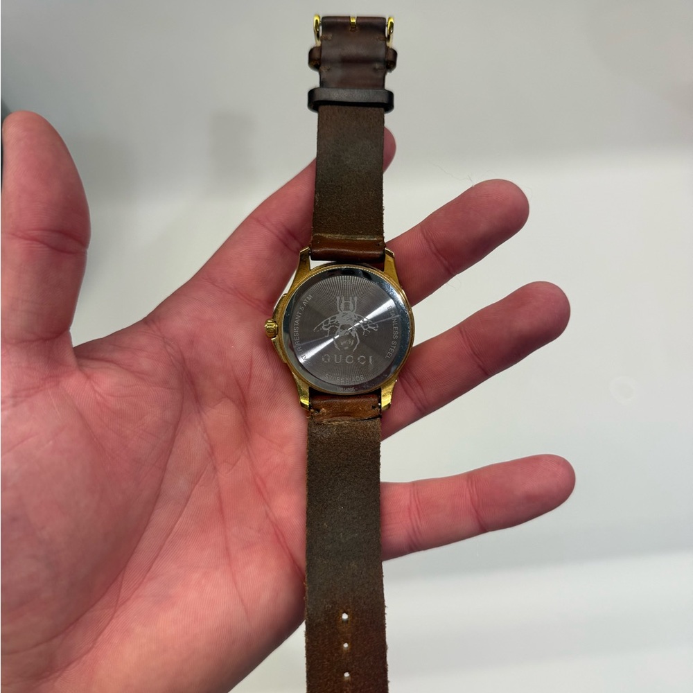Gucci Brown and Gold Watch - Picture 2 of 4